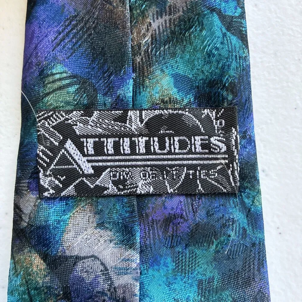 Vintage ATTITUDES Men’s Neck Tie New Made in USA 58